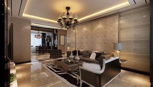 100平现代简约三居装修效果案例 极简清爽解油腻