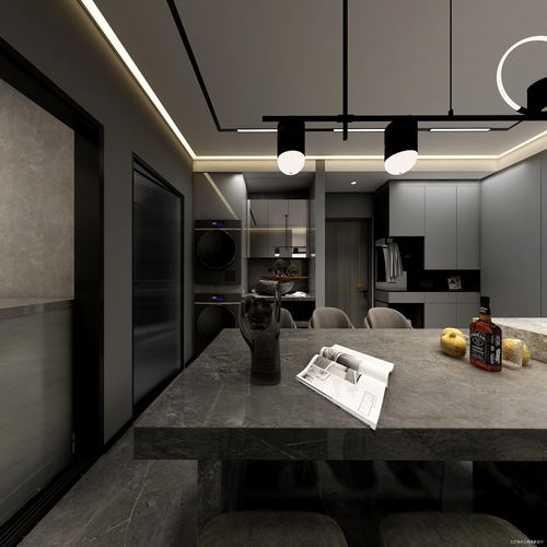 88平现代简约三居 高冷时尚的黑白灰空间艺术